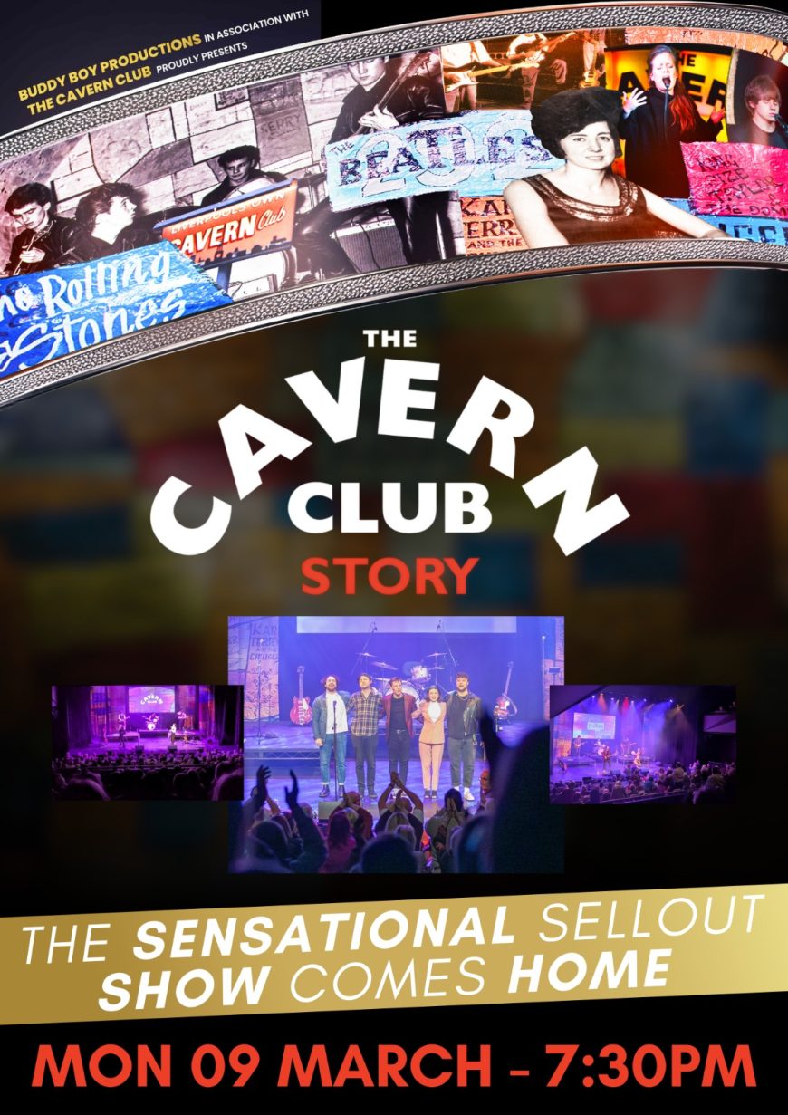 The Cavern Club Story live show celebrating 70 years of music history at the legendary Cavern Club in Liverpool